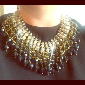 Kate Spade necklace, black, brown, white